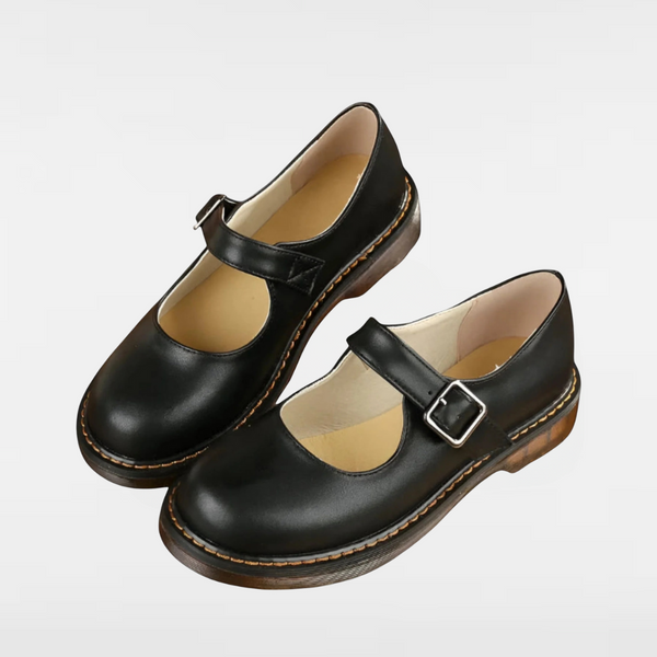 ASTRID | ELEGANT STRAPPED LEATHER SHOES