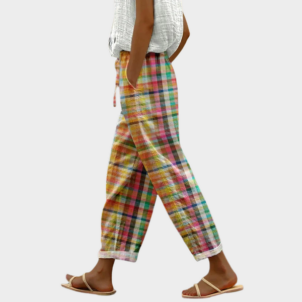Michelle Checkered Pants – Stylish & Comfortable
