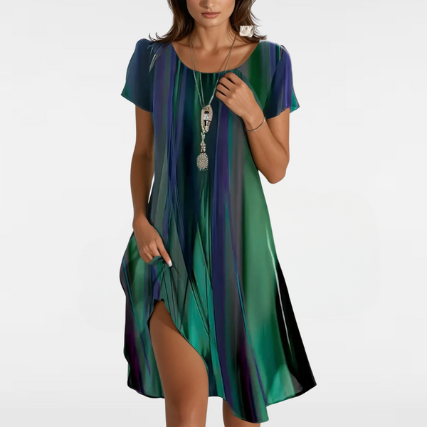 LENA | RELAXED BOHO DRESS WITH GRADIENT