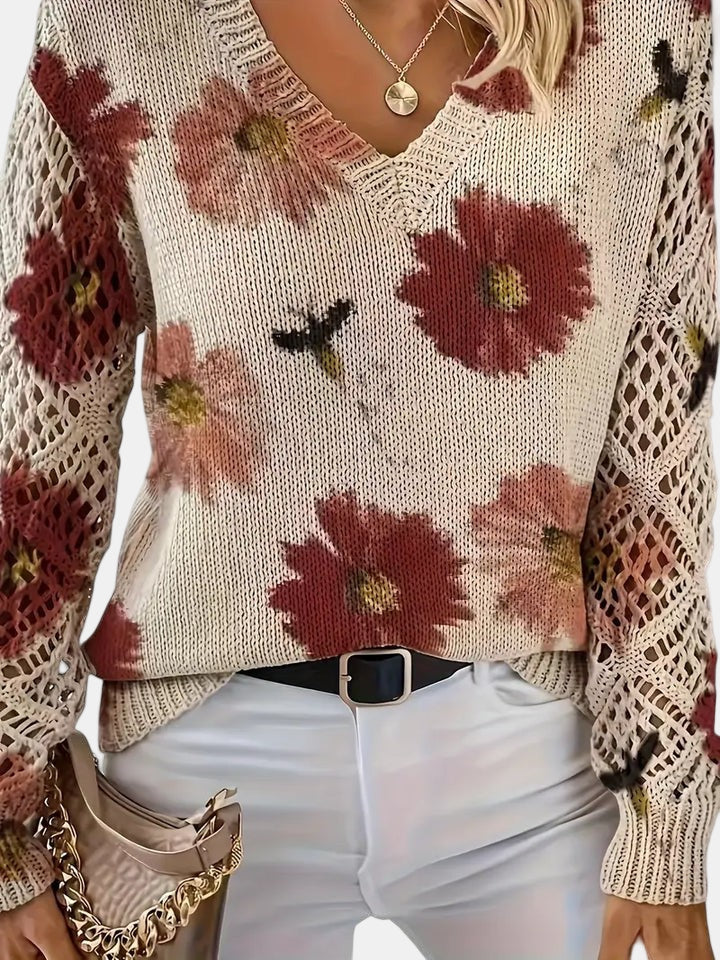 Amelie – Elegant Floral Cardigan for Women
