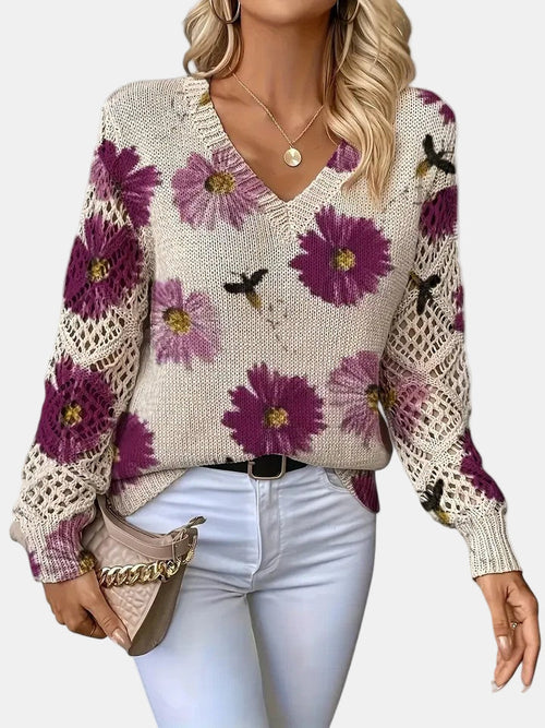 Amelie – Elegant Floral Cardigan for Women