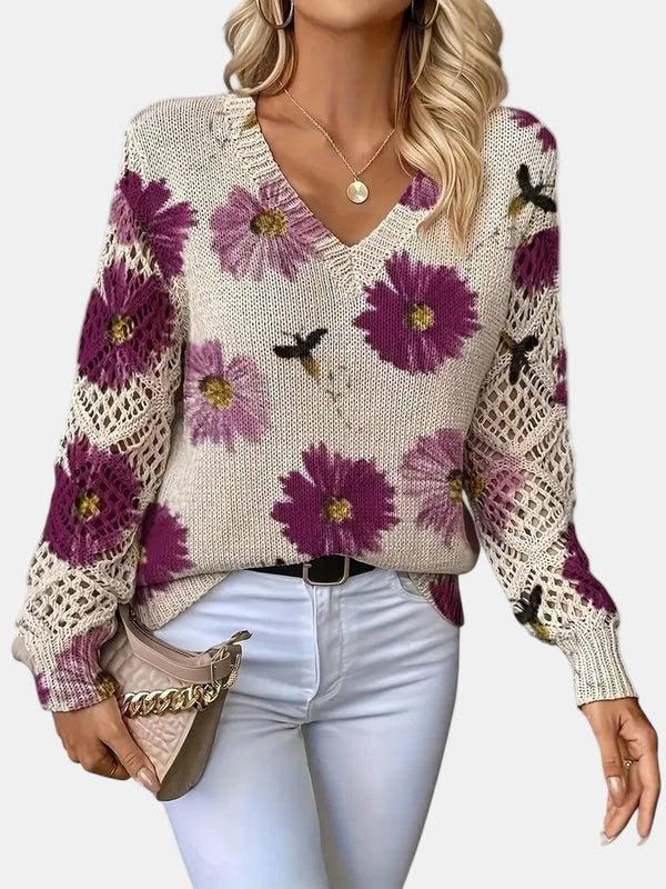 Amelie – Elegant Floral Cardigan for Women
