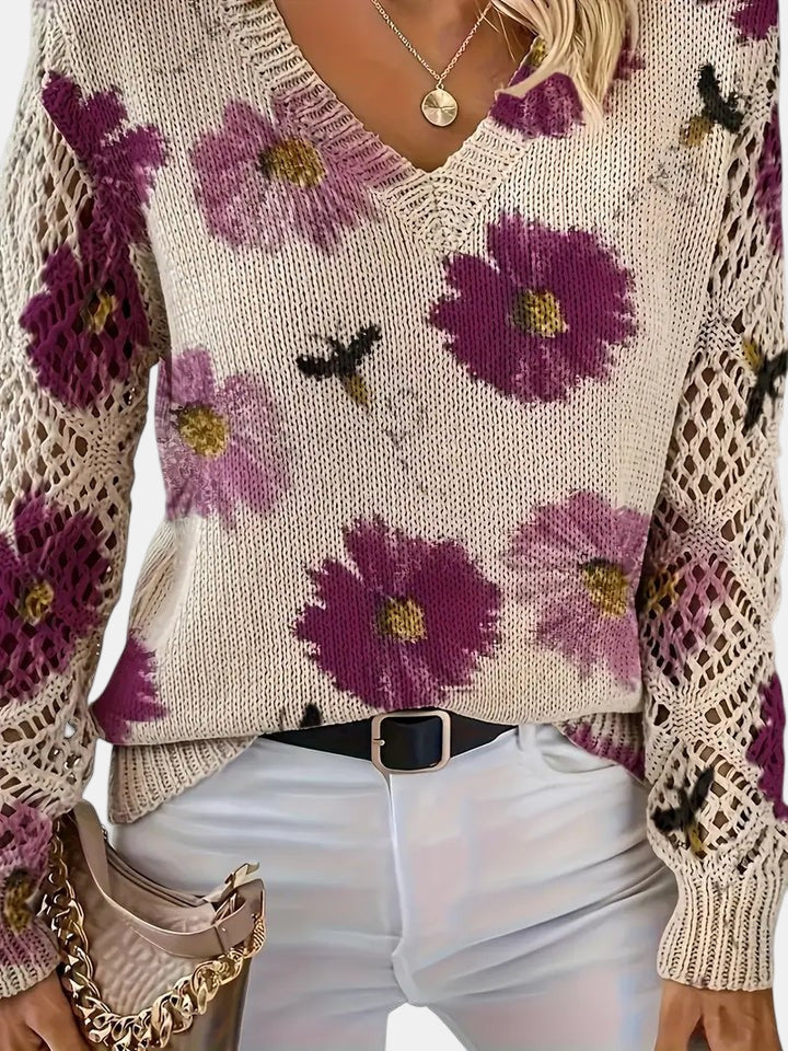 Amelie – Elegant Floral Cardigan for Women