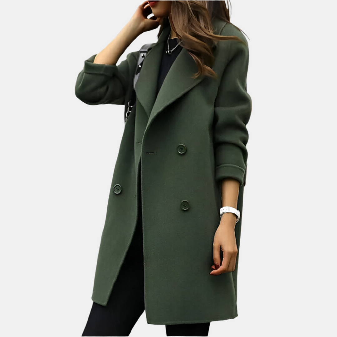 Elegant Clarisse Trench Coat – Timeless Style & Comfort