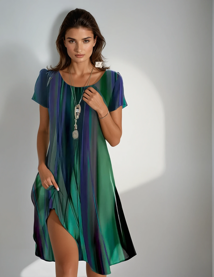 LENA | RELAXED BOHO DRESS WITH GRADIENT
