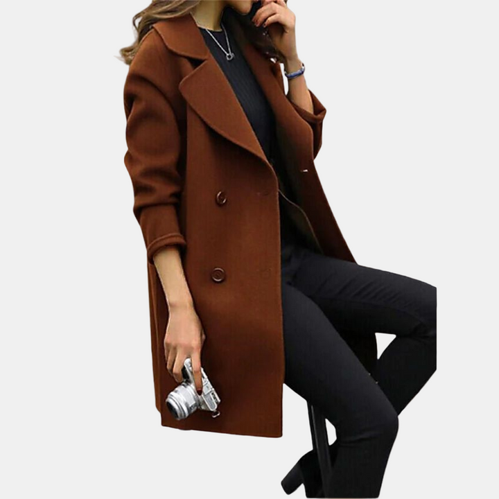 Elegant Clarisse Trench Coat – Timeless Style & Comfort