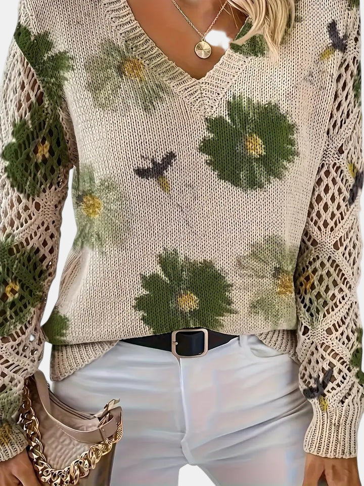 Amelie – Elegant Floral Cardigan for Women