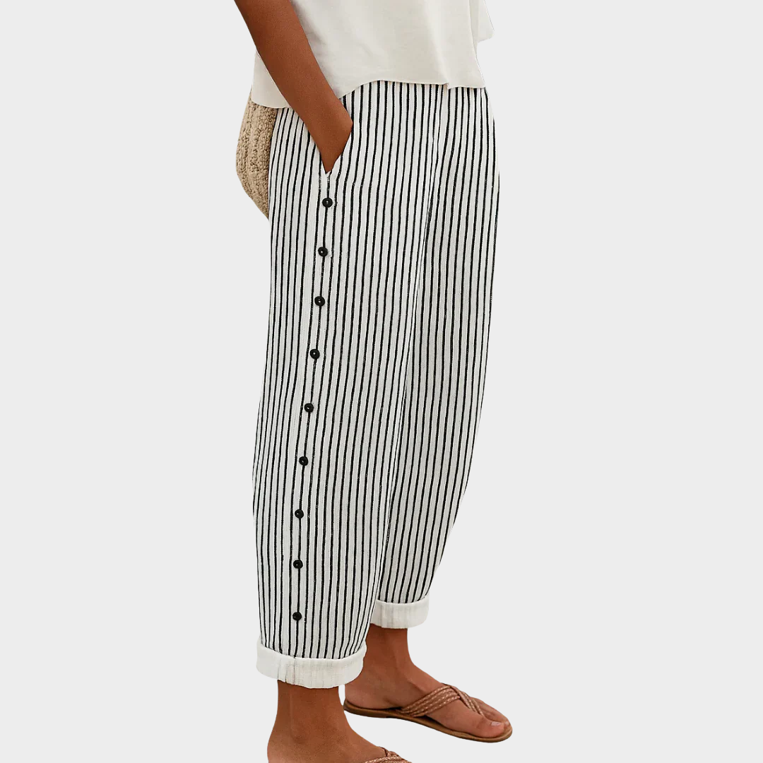 REA | Stylish Striped Casual Pants – Ultra Comfortable
