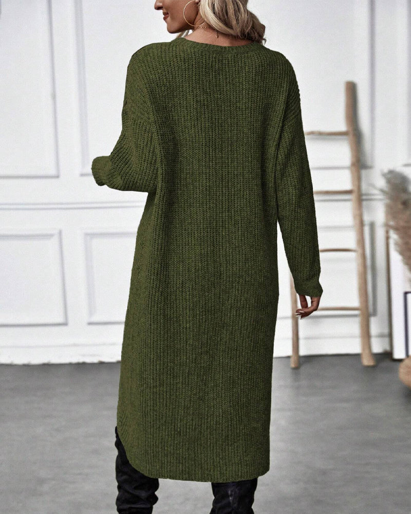 Isabelle | Long Knit Sweater Dress