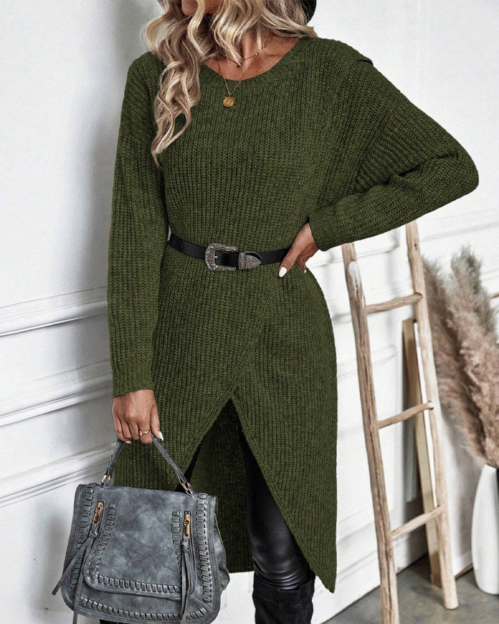 Isabelle | Long Knit Sweater Dress