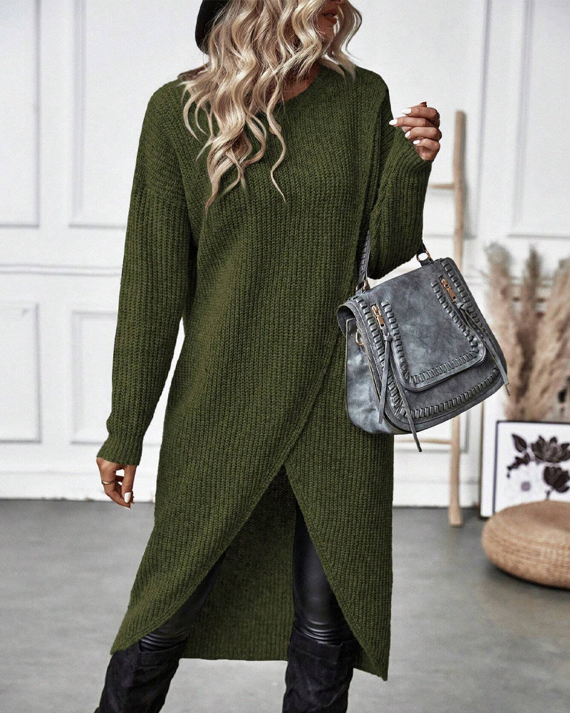Isabelle | Long Knit Sweater Dress