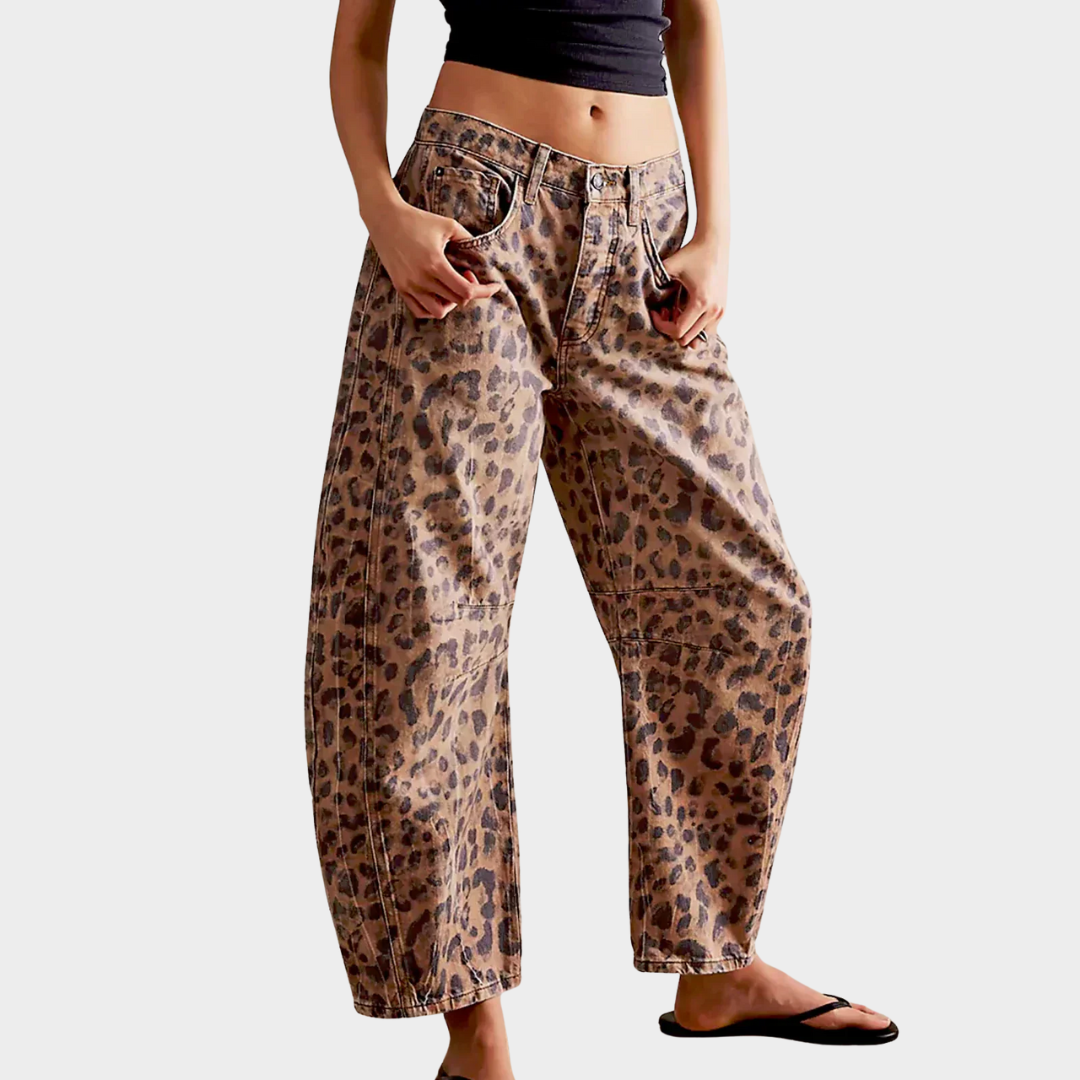 Edith Leopard Print Lounge Pants – Cozy & Fashionable