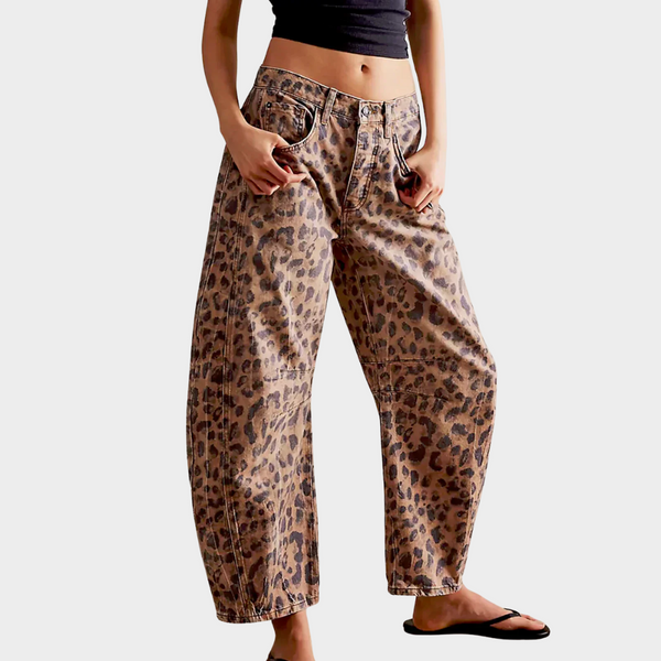 Edith Leopard Print Lounge Pants – Cozy & Fashionable