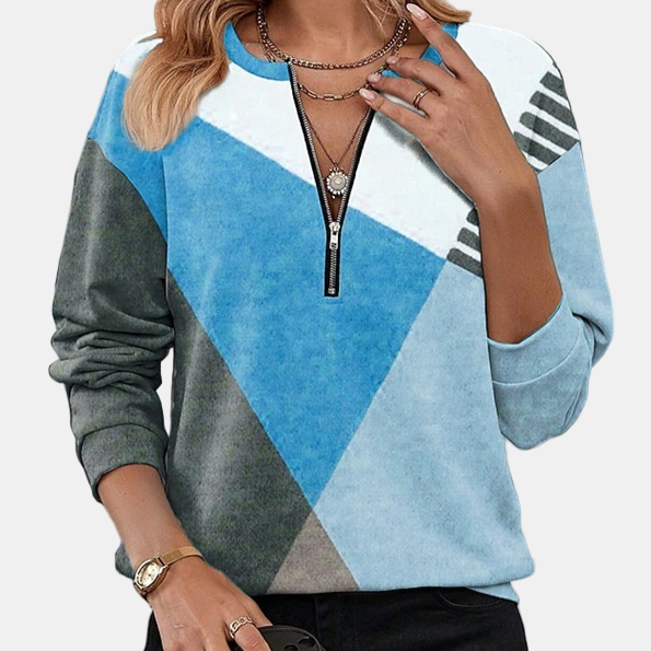 Lurelia | Cozy Geometric Sweatshirt – Soft & Stylish