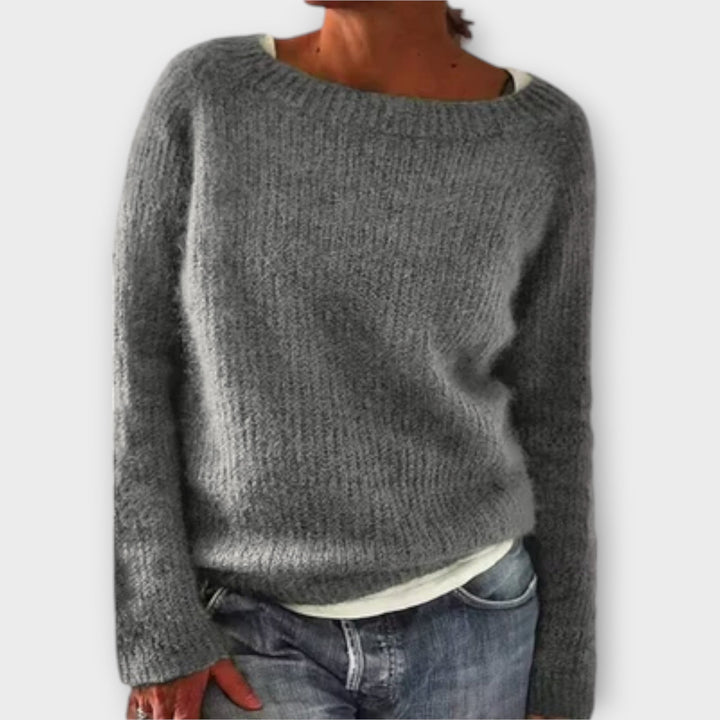 Regine – Cozy Solid Colour Knit Sweater