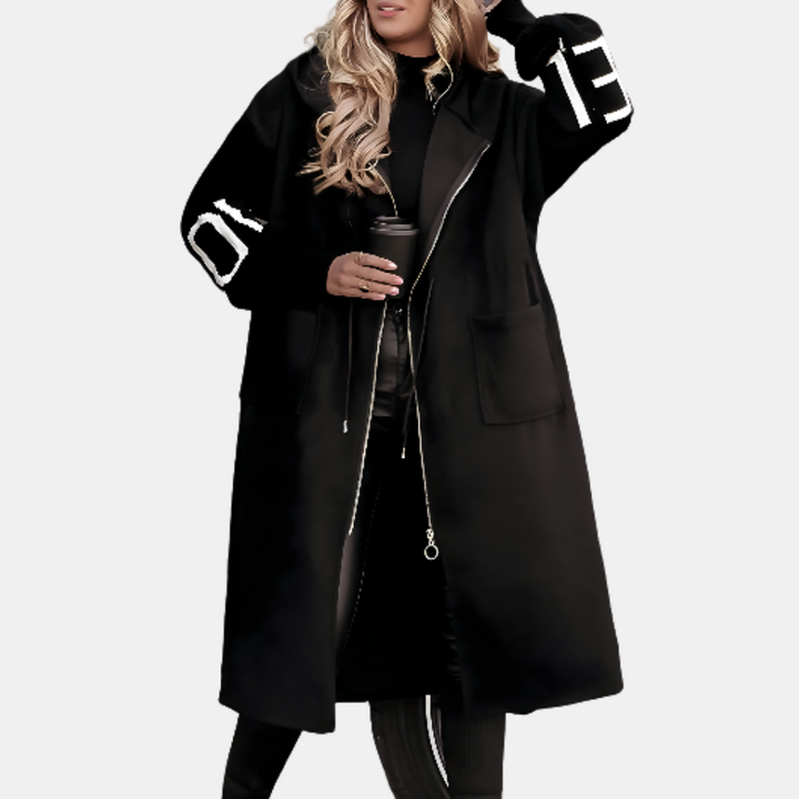 Sleek Ophelia Long Windbreaker Jacket – Stylish & Weatherproof