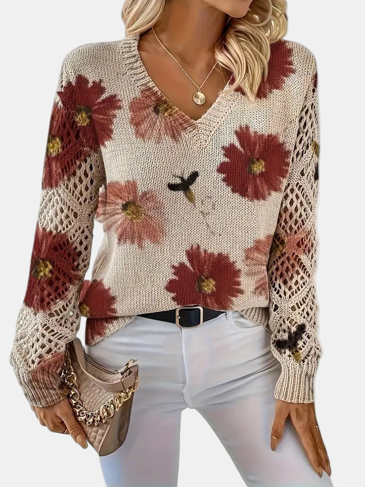 Amelie – Elegant Floral Cardigan for Women
