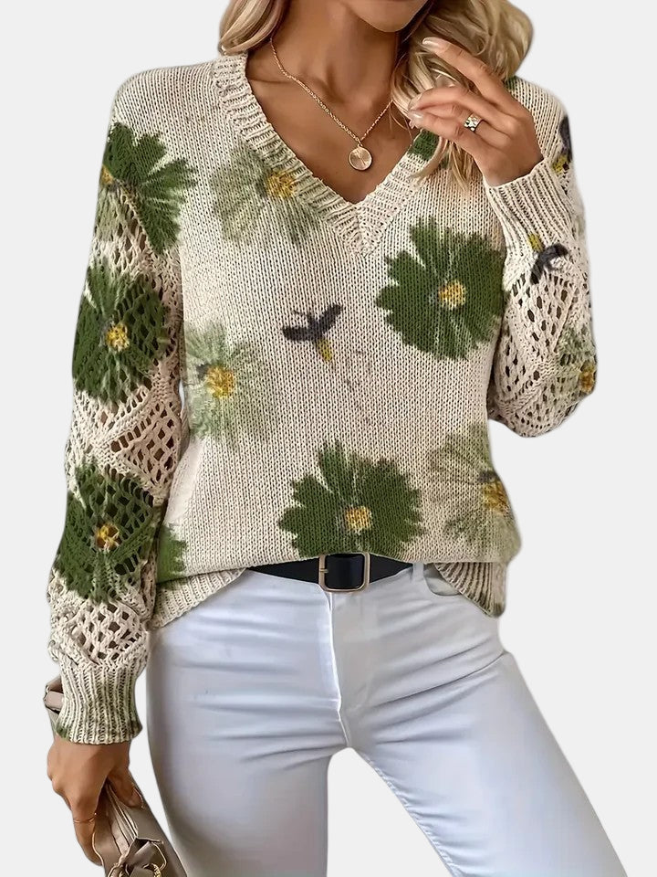 Amelie – Elegant Floral Cardigan for Women