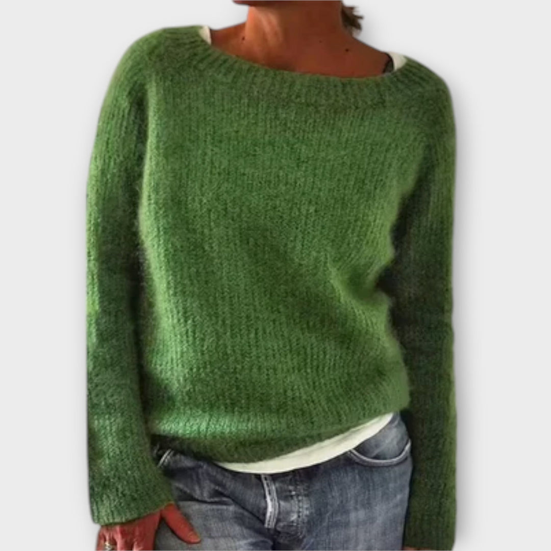 Regine – Cozy Solid Colour Knit Sweater