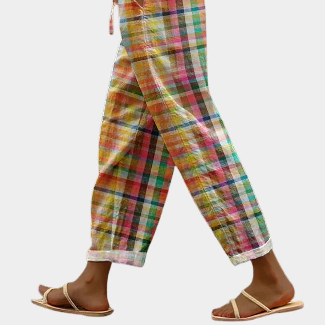 Michelle Checkered Pants – Stylish & Comfortable