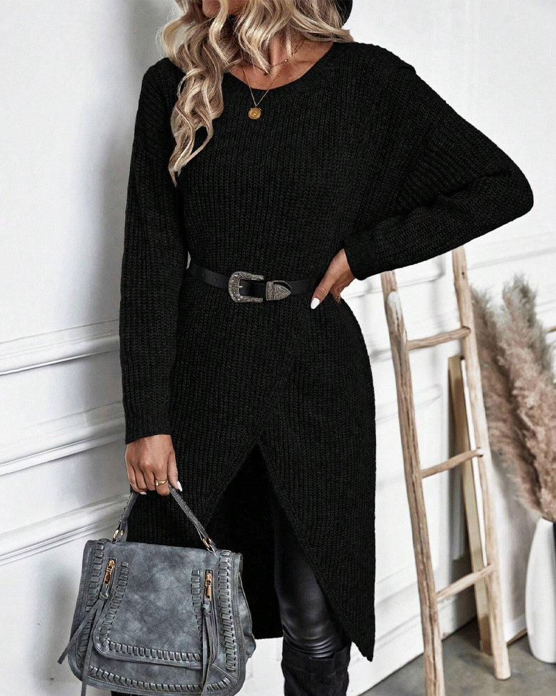 Isabelle | Long Knit Sweater Dress