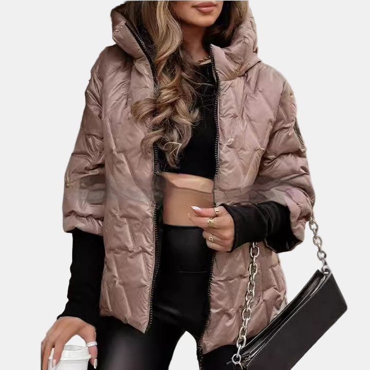 Elara Quilted Puffy Jacket – Chic & Cozy Outerwear