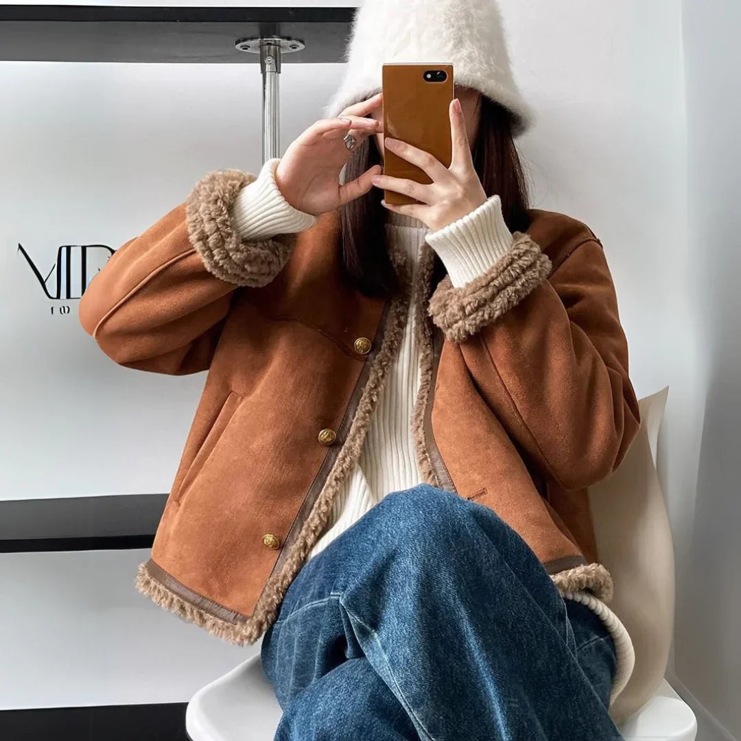 Rosalie | Shearling Wool Jacket