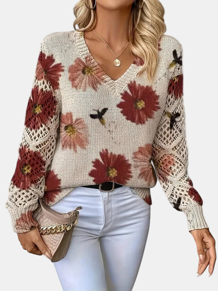 Amelie – Elegant Floral Cardigan for Women