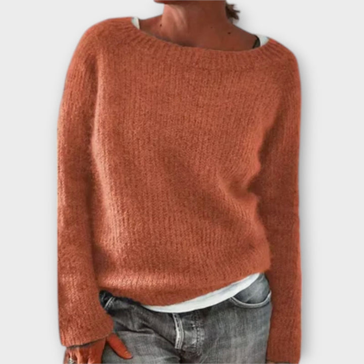 Regine – Cozy Solid Colour Knit Sweater