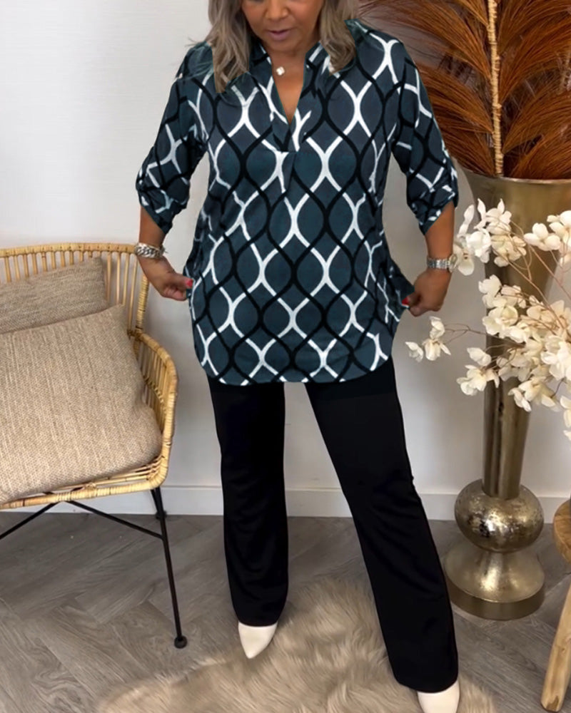 Harper | Graphic Print Blouse