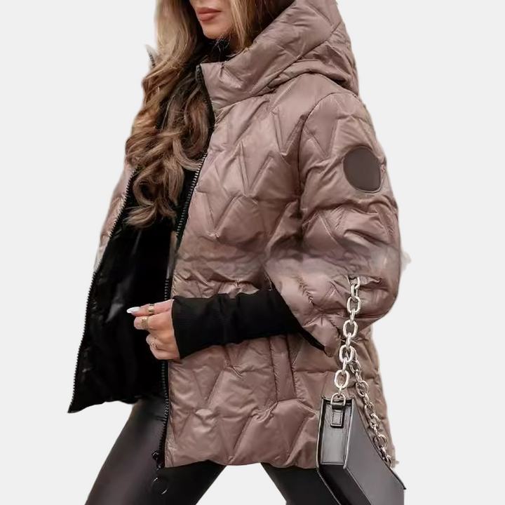 Elara Quilted Puffy Jacket – Chic & Cozy Outerwear