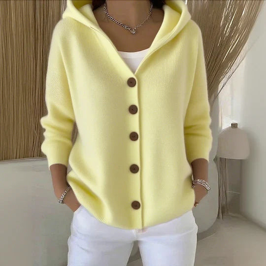 Claire | Cozy Knit Hooded Cardigan