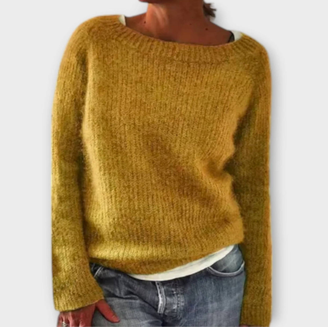 Regine – Cozy Solid Colour Knit Sweater