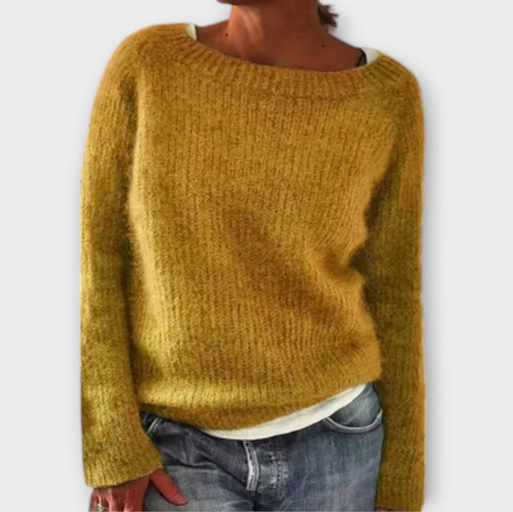 Regine – Cozy Solid Colour Knit Sweater