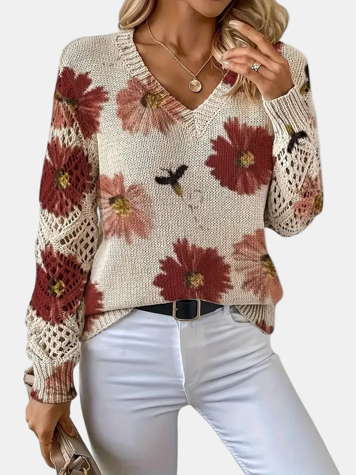 Amelie – Elegant Floral Cardigan for Women