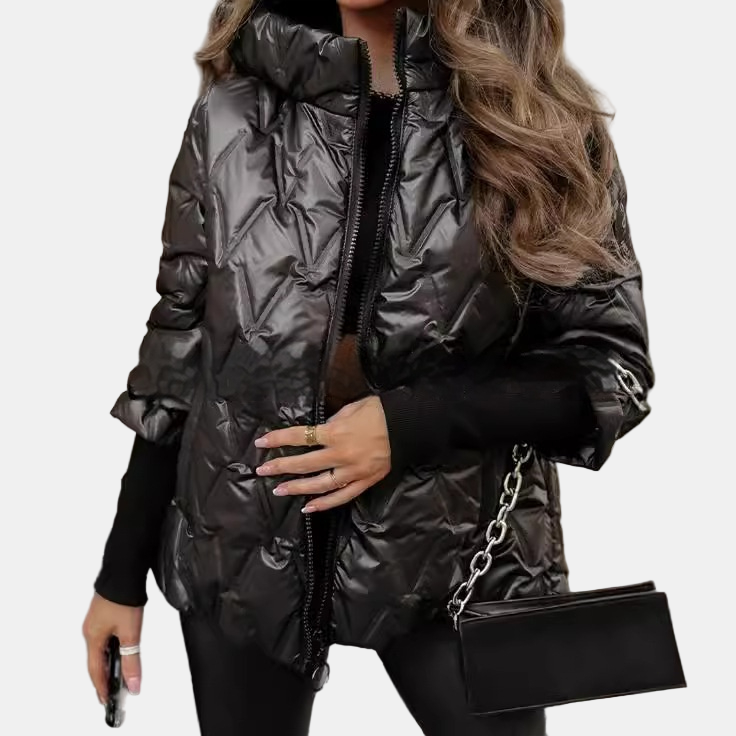Elara Quilted Puffy Jacket – Chic & Cozy Outerwear