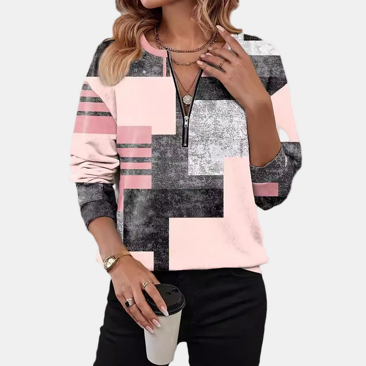 Lurelia | Cozy Geometric Sweatshirt – Soft & Stylish