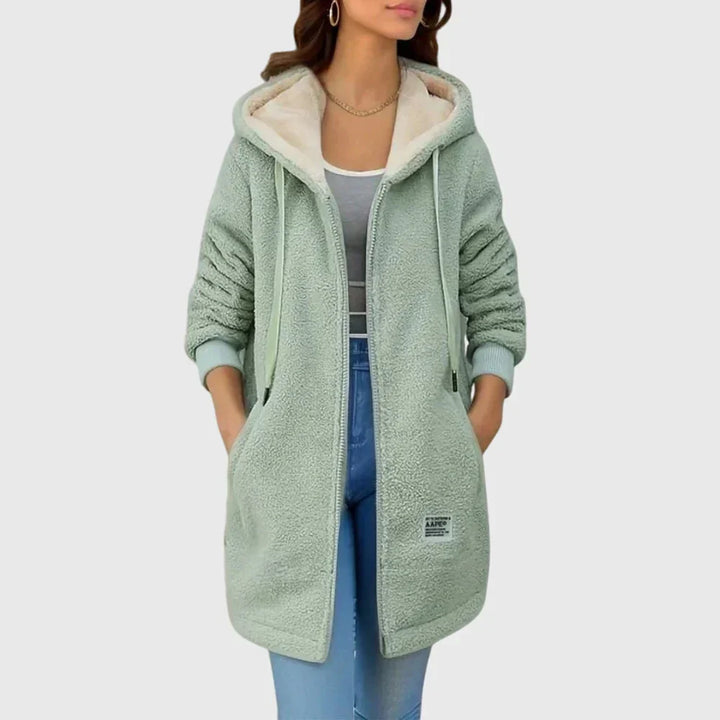 Elowen | Warm Fleece Hoodie Coat