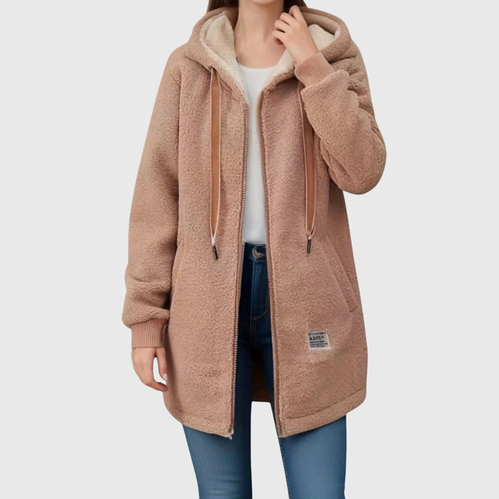 Elowen | Warm Fleece Hoodie Coat