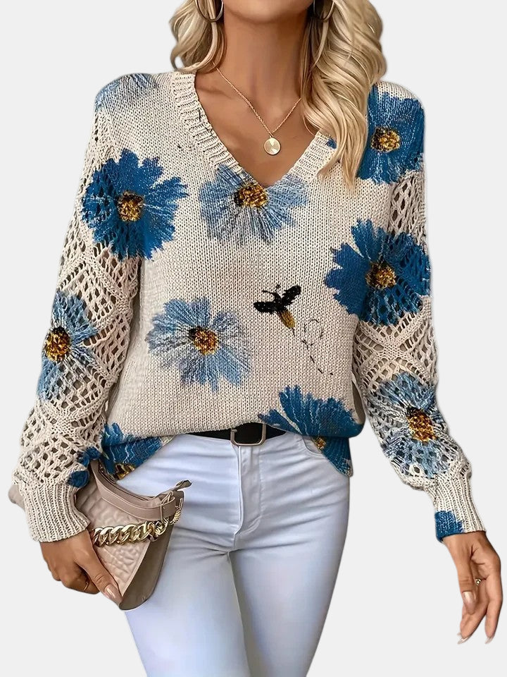 Amelie – Elegant Floral Cardigan for Women
