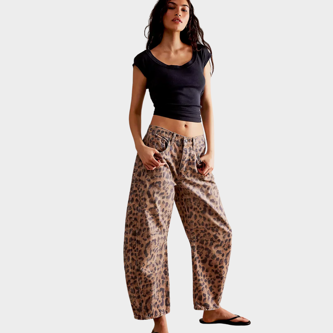 Edith Leopard Print Lounge Pants – Cozy & Fashionable