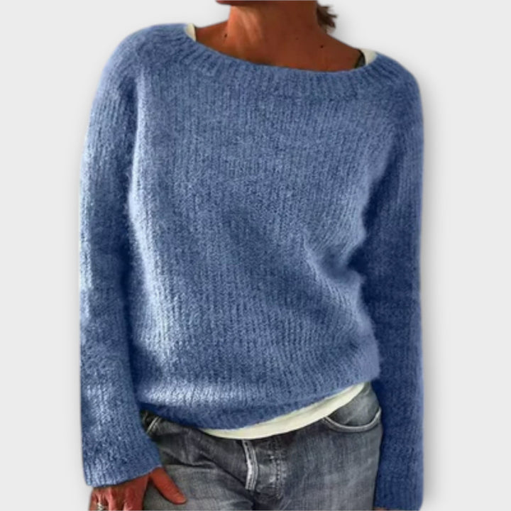 Regine – Cozy Solid Colour Knit Sweater