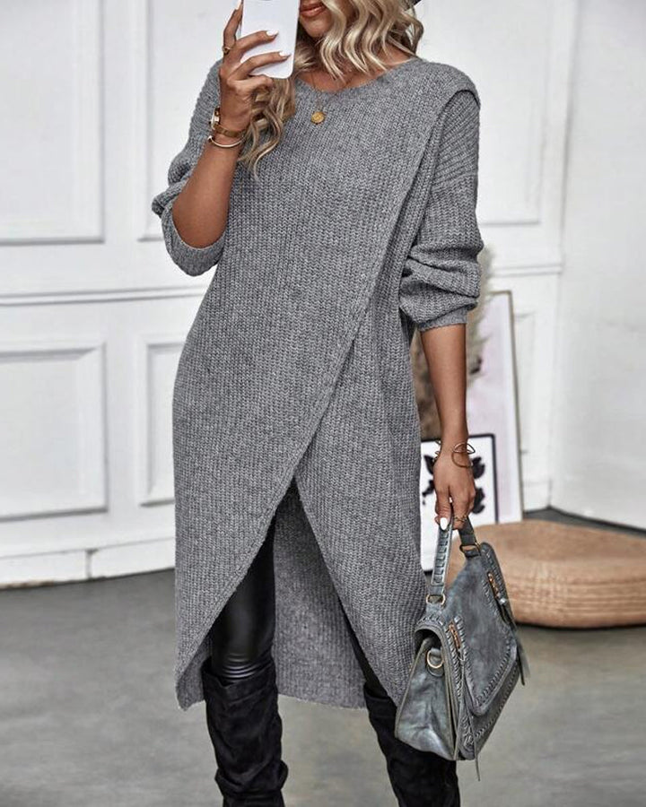 Isabelle | Long Knit Sweater Dress