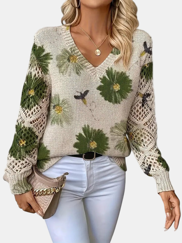 Amelie – Elegant Floral Cardigan for Women