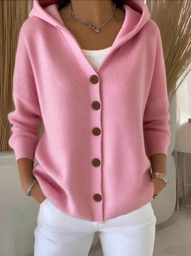 Claire | Cozy Knit Hooded Cardigan