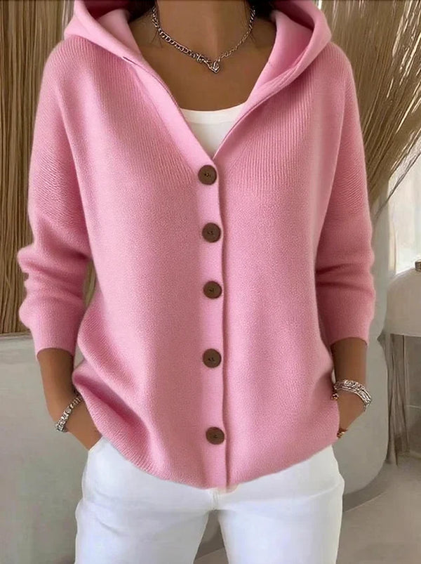 Claire | Cozy Knit Hooded Cardigan