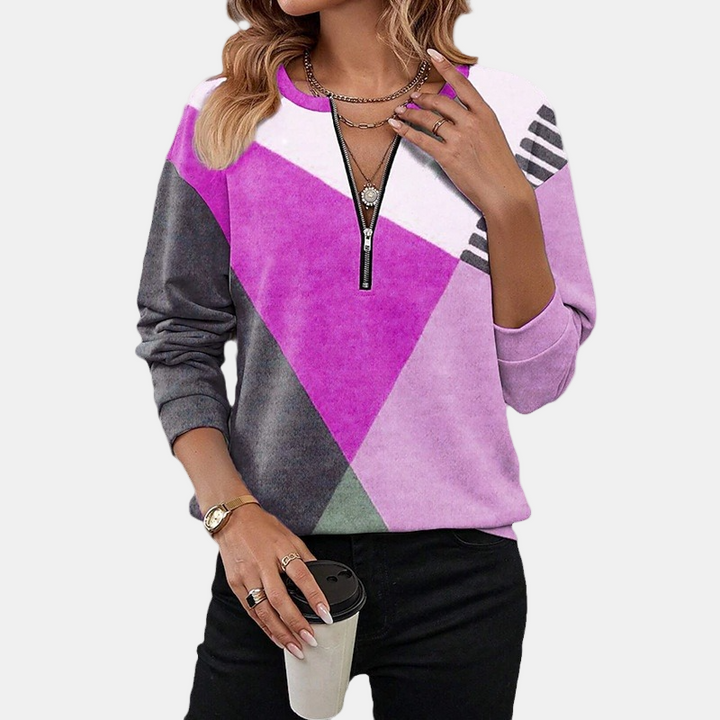 Lurelia | Cozy Geometric Sweatshirt – Soft & Stylish