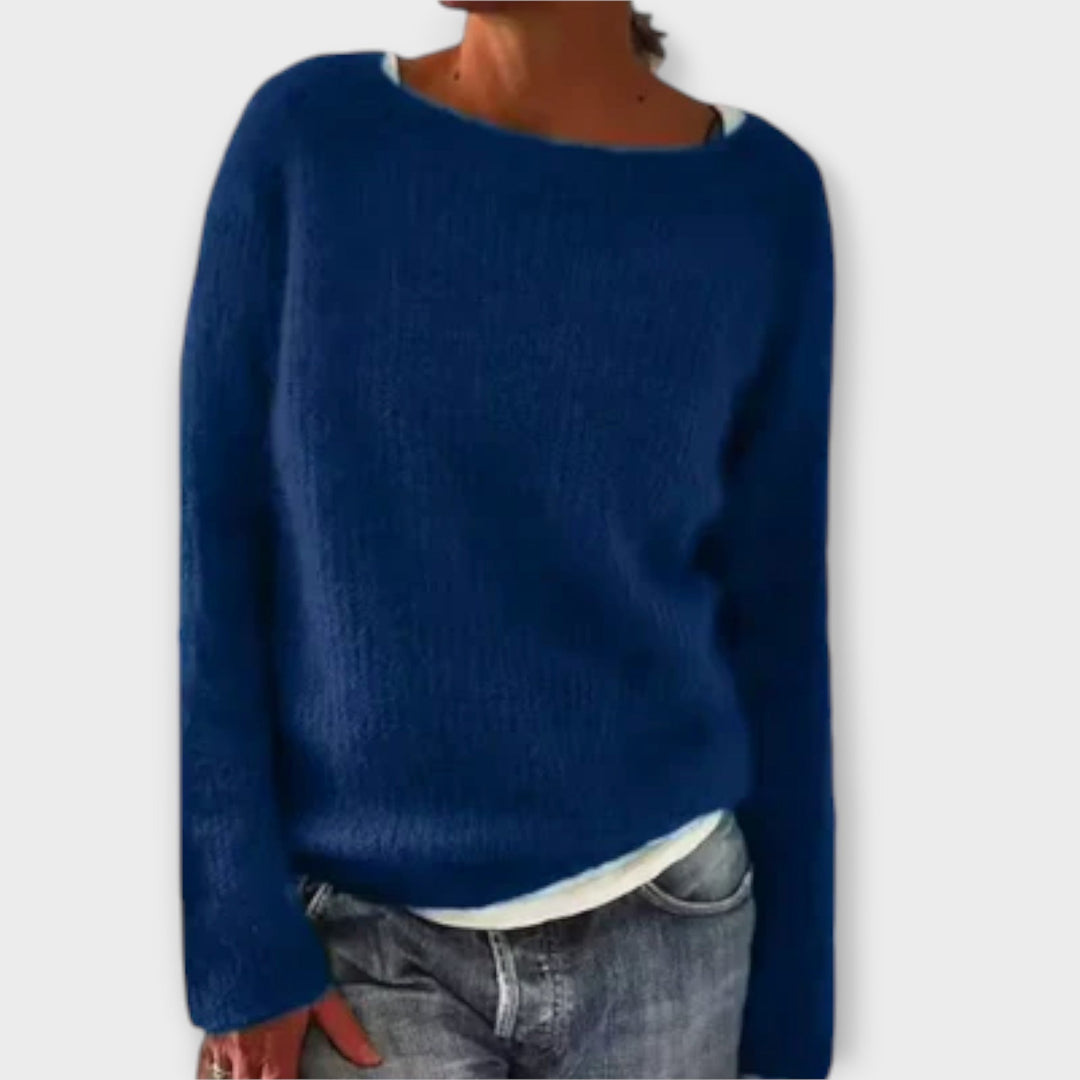 Regine – Cozy Solid Colour Knit Sweater