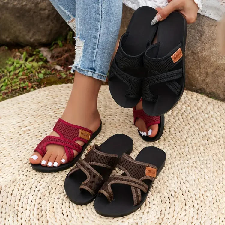 Claudique™ Elegant Mesh Sandals – Chic & Comfortable