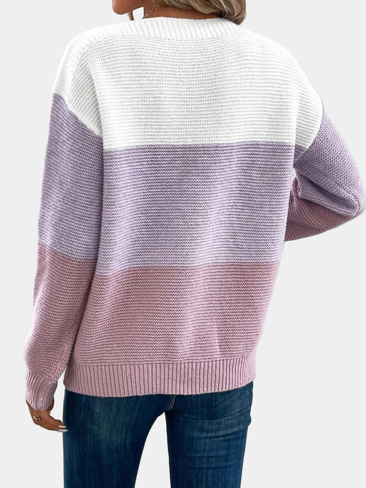 Chic Ombre Knit Sweater – Stylish & Cozy